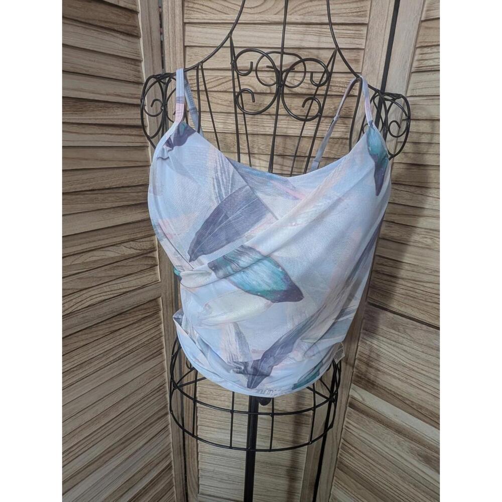 NWT Fabletics Ren Midi sports bra blue/purple sz M (8-10)